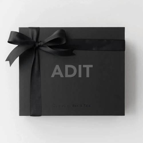 Large gift box with ribbon
